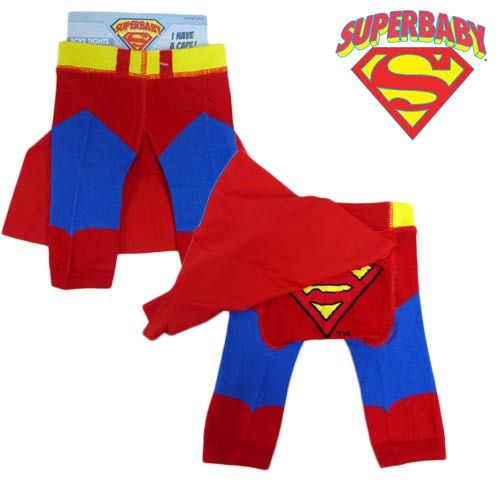 Superman  Baby Leggings/Tights with Cape (Sizes up to 12 months)