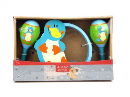 Aussie Animal Maracas & Tambourine Set (Only Koala left)