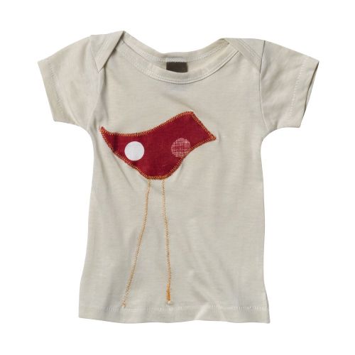 Zebi Baby Red Bird Organic Cotton Baby Tee