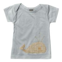 Zebi Baby Whale Organic Cotton S/Sleeve Tee (Sizes 6 mths & 12mths)