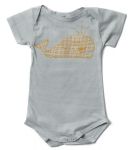 Zebi Baby Whale Organic Onsie/Bodysuit (only 6mths left)
