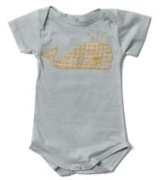 Zebi Baby Whale Organic Onsie/Bodysuit (only 6mths left)