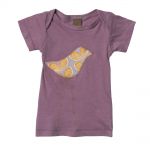 Zebi Baby Purple Bird Organic Cotton Tee