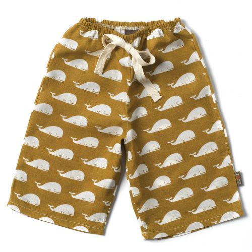 Zebi Baby Whale Linen Lounge Pants (Sizes 3 and 6 mths)