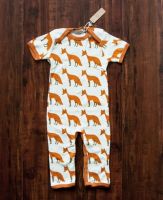 Zebi Baby Organic Romper - Orange Fox (12-18 months)