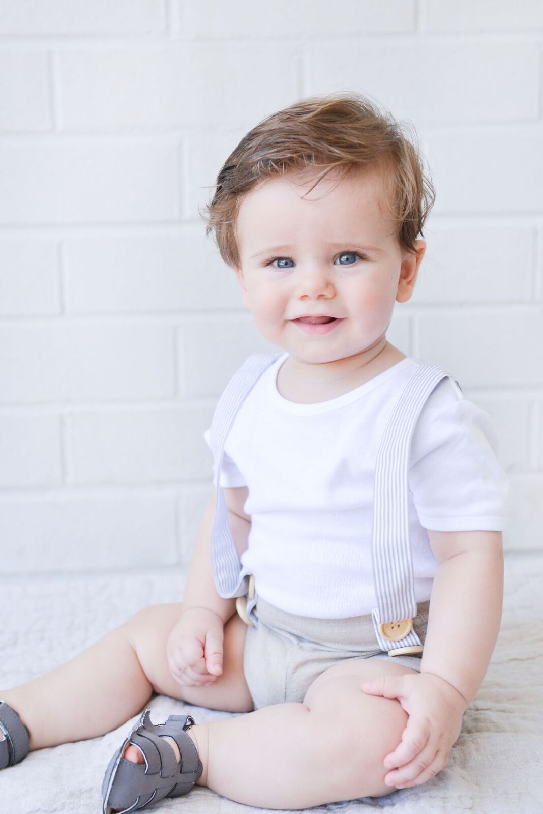 Love Henry Hamptons Digby Playsuit - Linen| Baby Boys Clothes Online ...