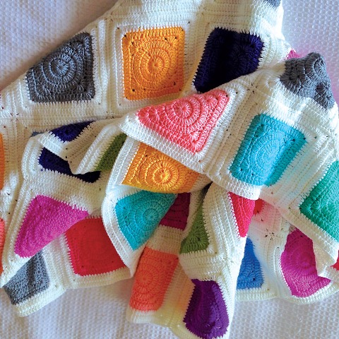 Gorgeous Baby Blanket | OB Designs online| Patchwork rainbow blanket |Not Another Baby Shop