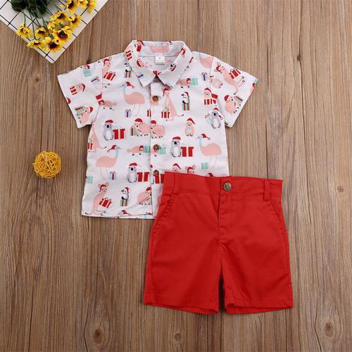 Baby boy christmas best sale outfit summer